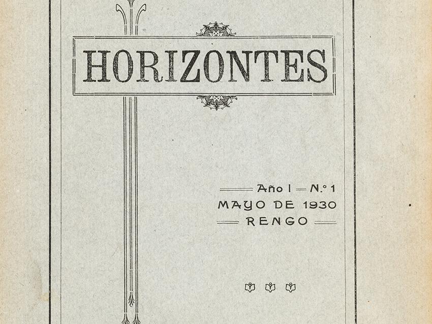 Portada Horizontes, año I, n° 1 (1930)